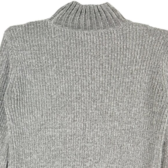 Cynthia Rowley Women's Pullover Ribbed Gray Turtleneck Sweater Size Small - Picture 4 of 10